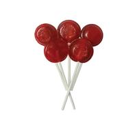 Joseph Dobson & Sons Mega Lollies - Different Flavours Lollipops Candy - Unwrapped Mega Lollies (30, Cherry Mega Lollies)