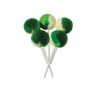 Joseph Dobson & Sons Mega Lollies - Sour Apple Flavour Lollipops Candy - Unwrapped - 15 Pieces