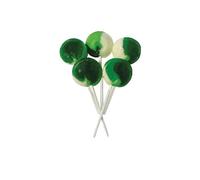 Joseph Dobson & Sons Mega Lollies - Sour Apple Flavour Lollipops Candy - Unwrapped - 30 Pieces