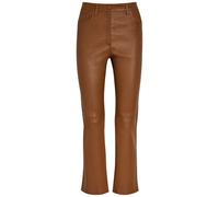 Joseph Duke Straight-leg Leather Trousers - Rust - 38 (UK10 / S)