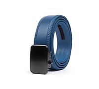 Joseph Elliott Belts Men's Genuine Leather Ratchet Adjustable Golf Belt, Royal Blue, Black, One size
