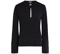 Joseph Fabiola Keyhole Jersey Blouse - Black - XS (UK6 / XS)