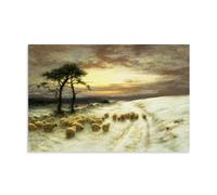 Joseph Farquharson Famous Painters' Works（Through The Crisp Air）Printing Posters Art Canvas Painting Decor Wall Print Photo Gifts Home Modern Decoratives 20x30inch(50x75cm)
