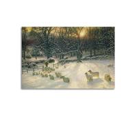Joseph Farquharson,The Shortening Winters Day Is Near A Close,art Prints,Vintage Art,canvas Wall Art,famous Art Prints,V4469 Canvas Poster Wall Art Decor Living Room Bedroom Decoration Posters 20x30in