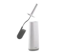 Joseph Joseph Toilet Brush with Slim Holder Flexible Anti-Drip, Grey/White