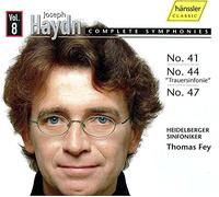 Joseph Haydn - Complete Symphonies Vol. 8 (Nos. 41, 44, 47) (Fey)