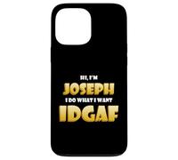 Joseph IDGAF Funny Meme Halloween Costume For Joes Joke Joe Case for iPhone 13 Pro Max