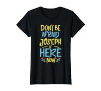 Joseph is Here Now Funny Joseph Name Value Graphic T-Shirt, Women, Black, S