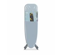 Joseph Joseph Glide Ironing Board 130 x 38cm with Compact Adjustable Legs and Integrated Heat Resistant Steam Iron Rest, Cotton Cover, Grey & Yellow