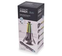 Joseph Joseph Duo 5pc Utensil Set with Stand - Opal, White