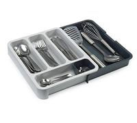 Joseph Joseph DrawerStore - Expandable Cutlery Tray Drawer Organiser for kitchen utensils, Dark Grey/Grey, 8