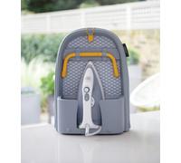 Joseph Joseph Pocket Folding Ironing Board - Space-Saving, Wall-Mountable with Iron Storage, 33x90 cm, Grey/Yellow