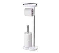 Joseph Joseph - EasyStore Toilet roll holder, stainless steel / white