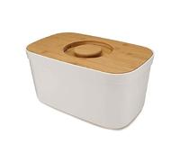 Joseph Joseph Bread Bin with Removable Bamboo Chopping Board Lid - White, 6