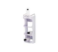 Capsule Compact 4-tier Shower Shelf, no drilling, bathroom rack organiser for shampoo - White
