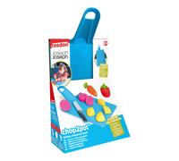 Casdon Joseph Joseph Toys. Chop2Pot. Super Safe Kitchen Playset for Kids with Foldable Chopping Board and Choppable Play Food. For Children Aged 2+