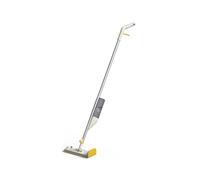Joseph Joseph CleanTech 2-in-1 Spray Mop with Washable Microfibre Cleaning Pad, Spot-Cleaning Scrubber, Easy-Pull Trigger, Refillable Bottle, Light Stone