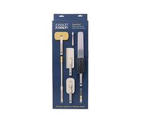 Joseph Joseph CleanTech Deep Cleaning Tool Set with Extension Pole, 5 Cleaning Tools + Extendable Telescopic Handle for Glass, Tiles, Surfaces
