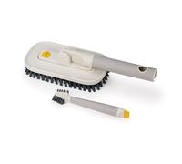 Joseph Joseph CleanTech Detail Cleaning Set, Tile Scrubber & Detail Brush, V-Shaped Bristles for Grout, Non-Slip Handles