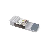 Joseph Joseph DrawerStore Knife Organiser, holds up to 9 knives, Kitchen Organisation & Drawer Storage - Compact, Grey