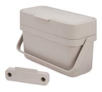Joseph Joseph Compo 4 Easy-Fill Compost Bin Food Waste Caddy with Adjustable Air Vent 1 gallon / 4 liters Stone