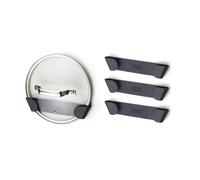 Joseph Joseph Cupboard Store - Set of 4 Pot and Pan Lid Holders Self Adhesive Wall Mount Storage Organiser, Suitable for Lids from 16 cm to 24 cm, 3M