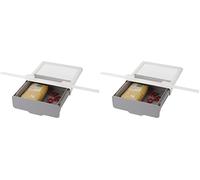 Joseph Joseph CupboardStore Under Shelf Drawer Kitchen Cupboard Storage Organiser, Space Saving, Grey, 24 (Pack of 2)