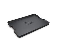 Joseph Joseph Cut&Carve Plus - Non-Slip, Multi-Function, Double-Sided Chopping Board for Food Preparation and Carving- Dishwasher Safe, Large - Black