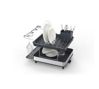 Joseph Joseph Dish Drying Rack with Wine glass Holder - Space-Saving 2-Tier Design with Fast Draining System