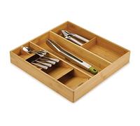 Joseph Joseph DrawerStore Cutlery, Kitchen Utensils and Cooking Utensil Gadget Accessories Organiser, in drawer storage - Bamboo
