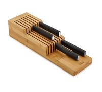 Joseph Joseph DrawerStore Knife Organiser, holds up to 9 knives, Kitchen Organisation & Drawer Storage - Bamboo