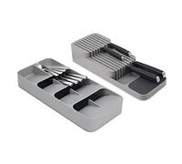 Joseph Joseph Dream Drawers Drawerstore Compact Cutlery & Knife Organiser Set of 2 Drawer Storage, Grey, Large