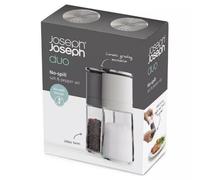 Joseph Joseph Duo No Spill Salt & Pepper Mill Set Pair Adjustable Grind | NEW