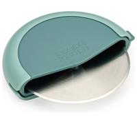 Joseph Joseph Duo Pizza Cutter with blade guard, Compact slicer wheel, Teal