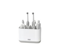 Joseph Joseph Easy-Store - Large Toothbrush Holder Caddy, Bathroom Storage - White/Grey