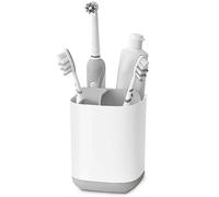Joseph Joseph EasyStore Toothbrush Caddy, Plastic, Grey/White, Small