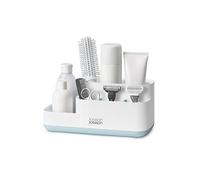 Joseph Joseph EasyStore - Bathroom Storage Caddy Organiser for Bathroom Accessories - White/Blue, Plastic, Blue/White, Regular