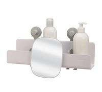 Joseph Joseph EasyStore Self-Draining Large shower shelf with removable mirror - White