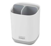 Joseph Joseph EasyStore Toothbrush Caddy, Plastic, Grey/White, Small