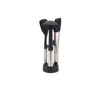 Joseph Joseph Elevate Fusion 3-Piece Silcone Kitchen Utensil Compact Stand, BPA Free, Heat Resistant, Non Stick Utensil Set, Weighted Stainless Steel Handles