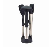 Joseph Joseph Elevate Fusion 3-Piece Silcone Kitchen Utensil Compact Stand, BPA Free, Heat Resistant, Non Stick Utensil Set, Weighted Stainless Steel Handles