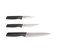 knife set Elevate stainless steel black 3 pieces
