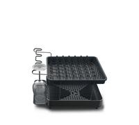 Joseph Joseph Excel™ two-tier stainless-steel dish rack(32cm x 32cm) - Black OS