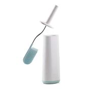Joseph Joseph Flex Toilet Brush with Holder, Plastic, Blue/White, Regular