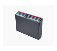 Joseph Joseph Folio 4 Piece Regular Chopping Board Set in Coast Graphite - 60214