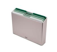 Joseph Joseph Folio Editions Large Plastic Chopping Boards & Storage Case, Set of 4, Sage