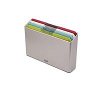 Joseph Joseph Folio Icon - 4-piece food specific, non-slip colour-coded Chopping Board Set with Storage Case, Regular- Multicolor