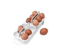 Joseph Joseph FridgeStore Egg storage caddy, Fridge Storage, holds 12 eggs, easy access handle and wheels, BPA free