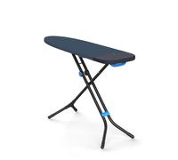 Joseph Joseph Glide Plus Ironing Board 130 x 38cm with Compact Adjustable Legs and Integrated Heat Resistant Steam Iron Rest Advance, Anti-drip, super absorbent cotton cover, Black/Blue