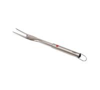 Joseph Joseph GrillOut BBQ Fork, Retractable for Compact Storage, Sharp Stainless-Steel Prongs, Easy to Clean, Hanging Loop, Silver